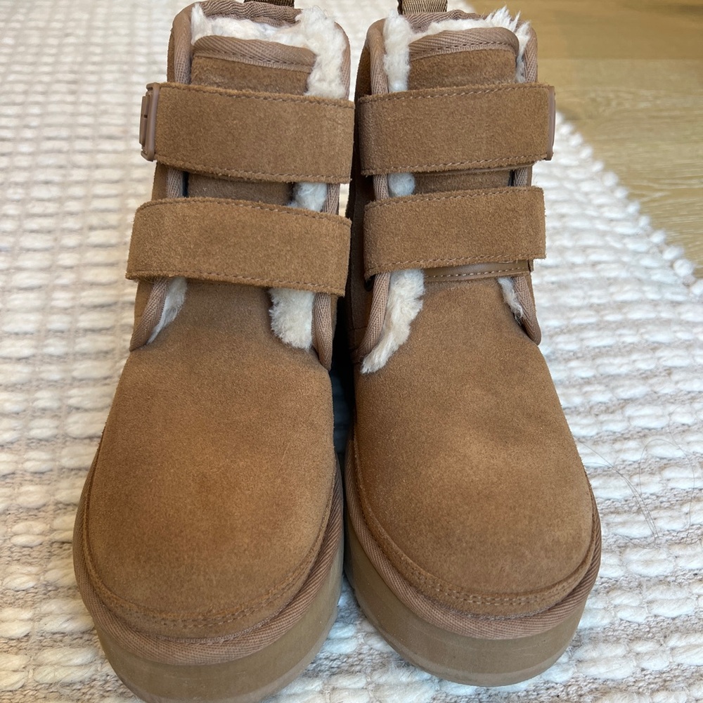 Ugg Velcro platform boots